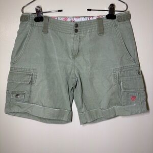 Rusty Sage Green Women's Cargo Shorts